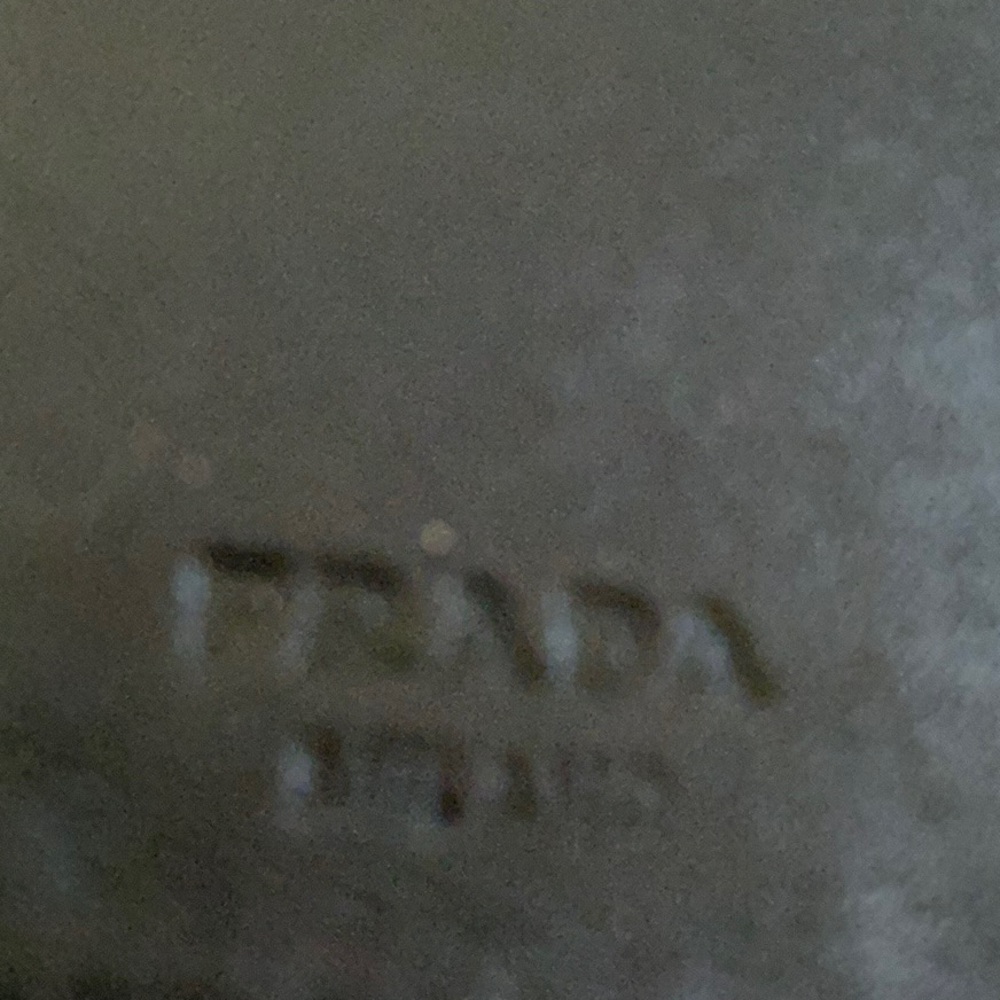 PRADA Authentic Black Nylon &  Leather Wallet w/COA, Unbranded Gunmetal  Chain - Picture 11 of 12